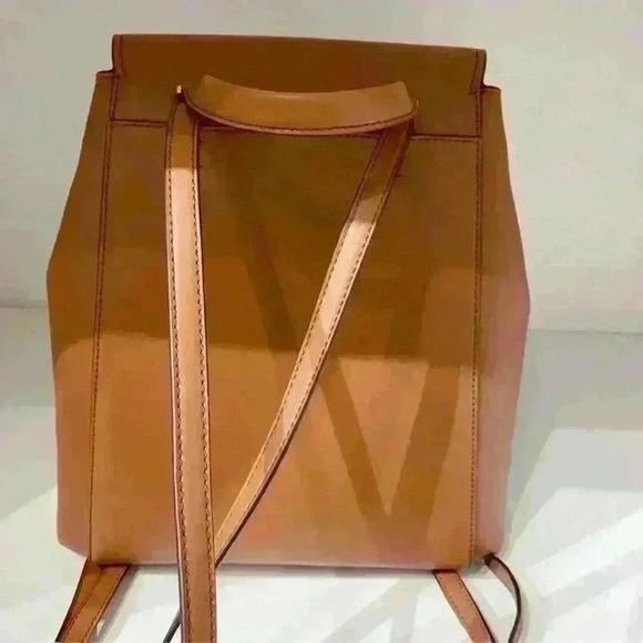 Michael Kors Phoebe Medium Flap Drawstring Backpack MK Signature Brown